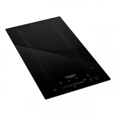 Cooktop De Indução 2 Bocas Dako Com Zona Flexível e 9 Níveis de Potência Mais Turbo