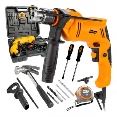 Parafusadeira e Furadeira de Impacto Wap WF 700K13 — 700W com maleta