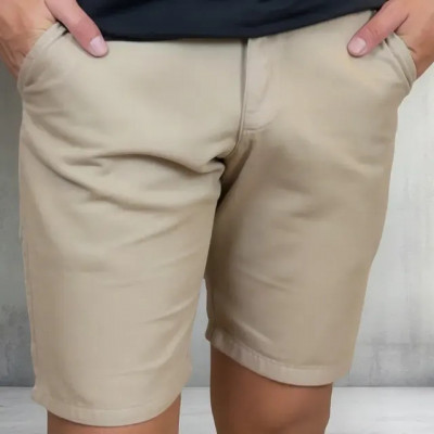 Bermuda Sarja Masculina Slim Chino Social Algodão 100% Vrn — review