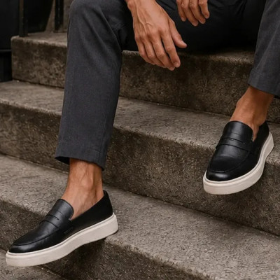 Sapato Loafer Masculino Mocassim Couro Casual Comfort Luxo: estilo e conforto