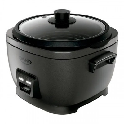 Panela de Arroz Elétrica Dako 700W — 4 L (10 xícaras), Cinza-escuro