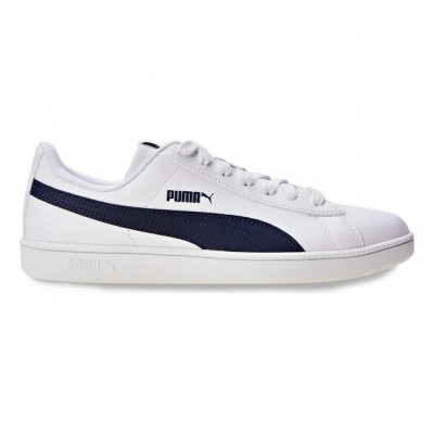 Tênis Casual Masculino e Feminino Up Puma Branco Azul-escuro Geométrico — 39 BR
