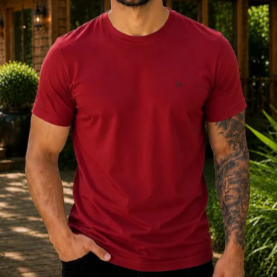 Camiseta Básica Ogochi Masculina Lisa — Tecido Premium Oficial