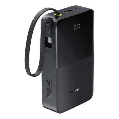 Power Bank Baseus Bipow2 Pro FC51 20000mAh — carga rápida com cabo USB-C integrado