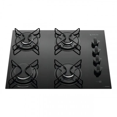 Cooktop 4 Bocas Atlas Agile Up — Mesa de Vidro com Mega Chama Bivolt