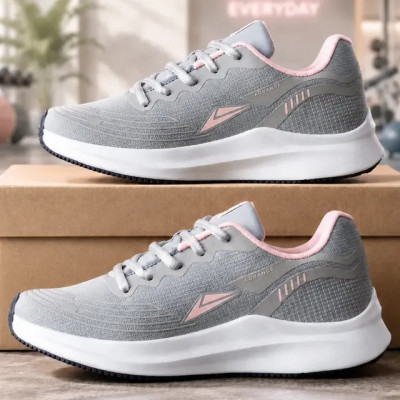 Tênis Sneeks Feminino Casual Academia Treino Cinza/rosa — 36,0 BR