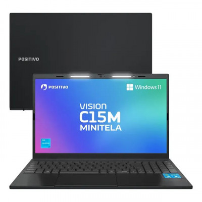 Notebook Positivo Vision C15M Minitela Celeron, 8GB, 128GB eMMC, Tela 15.6