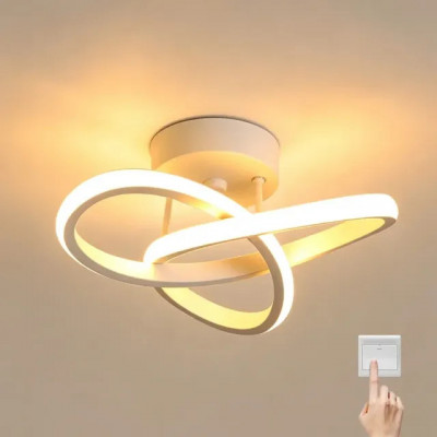 Luminária Teto LED Pendente Lustre Moderna Para Quarto Sala 127/220v Branco — Review