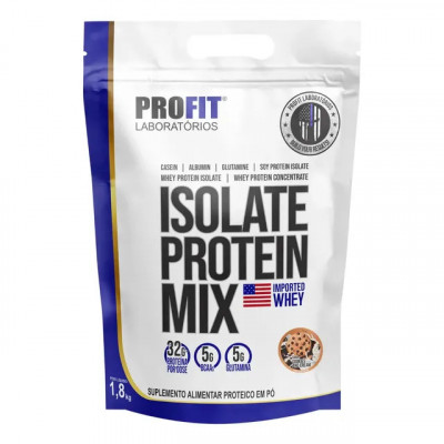 Suplemento em pó ProFit Laboratórios Proteínas de Isolate Protein Mix sabor cookies and cream x 1.8kg