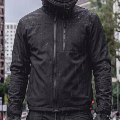 Jaqueta Motoqueiro Impermeável Masculina Com Bolso Style Box 1 Preto (M)