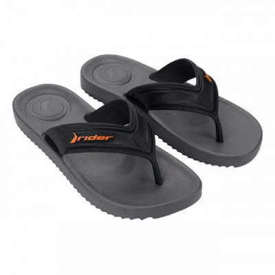 Chinelo Rider Trace Masculino 12608 Cinza/preto/laranja Liso (39/40)