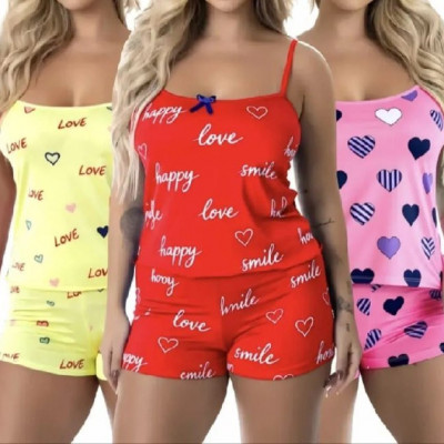 Kit 3 Baby Doll Feminino Pijama Conjunto Estampado Premium
