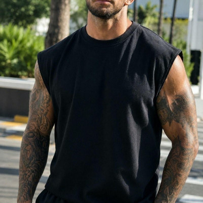 Regata Oversized Masculino Básica Lisa Branco P