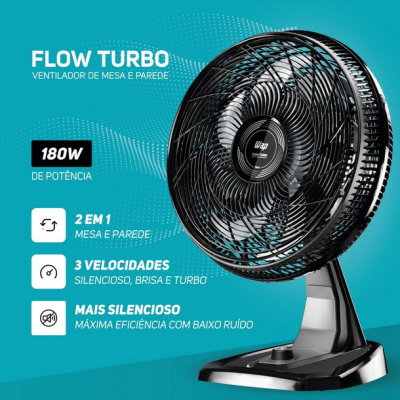 Ventilador WAP Flow Turbo 8 Pás 50 cm 220V