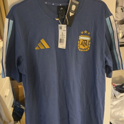Camiseta Polo Masculina adidas Argentina Ntnavy