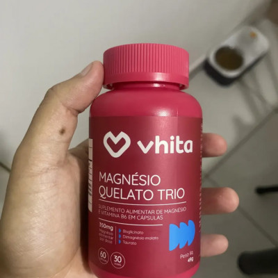 Magnésio Quelato Trio Vhita 60 Caps