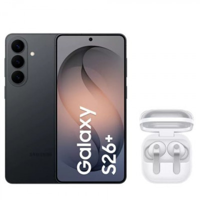 S26+ 256GB Preto + Buds4 Pro Branco
