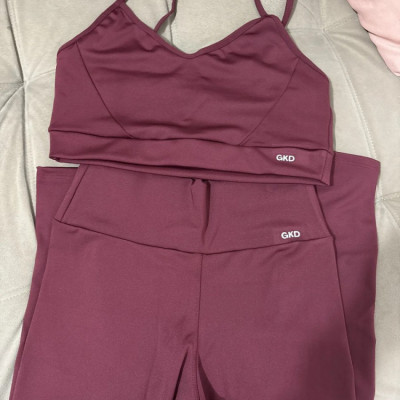 Conjunto Gkd Legging Top Cós Alto