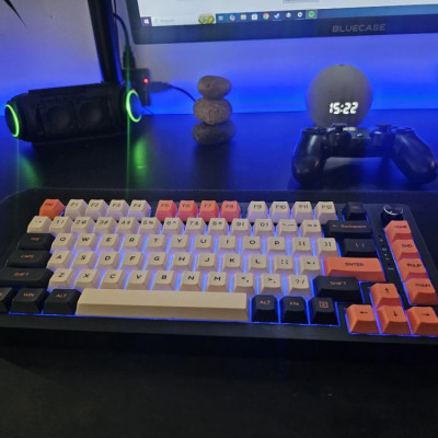 Teclado Gamer MK32 75% 2.4G/USB-C/BT5