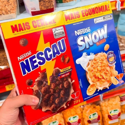 🥣 Kit Cereal Matinal Nescau 210g + Snow Flakes 230g