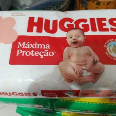 Fralda Descartável Huggies Máxima Proteção Tamanho P 48 unidades