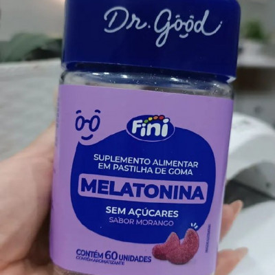 Melatonina Em Gomas Sabor Morango 60 Gomas - Fini Dr Good 0.21mg