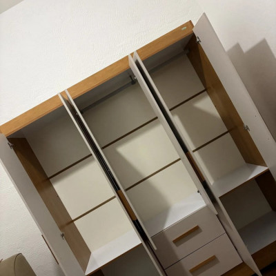Guarda-roupa Casal Espelho 6 Portas 2 Gavetas