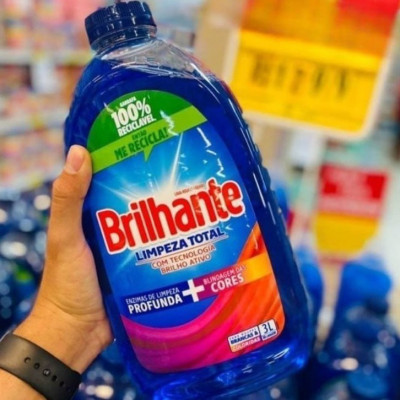 Brilhante Limpeza Total Lava Roupas Líquido 3L