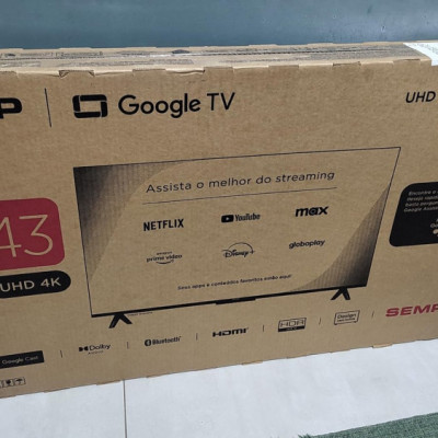 Smart TV Semp 43 4K WiFi Bluetooth Google TV