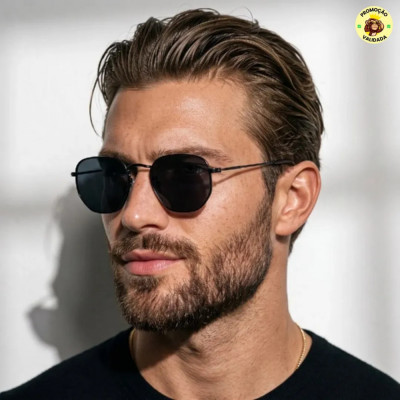 Oculos De Sol Hexagonal Premium Old Money UV400