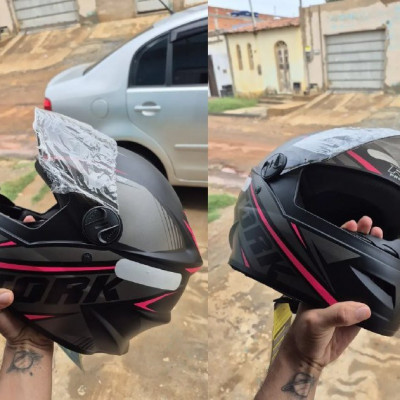 MEGA BRAIN PROTEGIDO NÉA Capacete Moto Pro Tork Fechado Viseira Fumê (4 Cores)