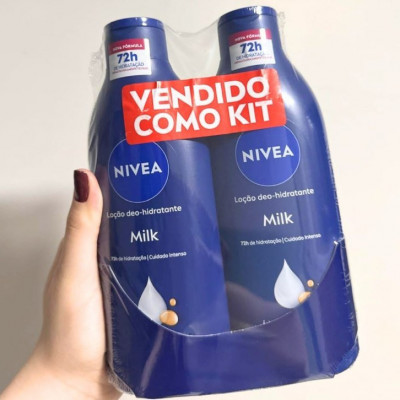 Kit Loção Hidratante Corporal Nivea Milk 400ml - 2 unidades