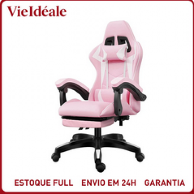 Cadeira Gamer Ergonômica Reclinável com Pés
