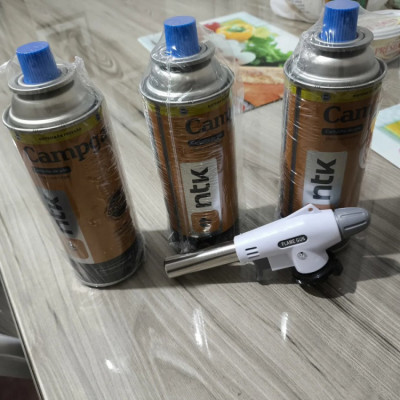 Kit Maçarico Acendimento Automático c/ 3 Refis