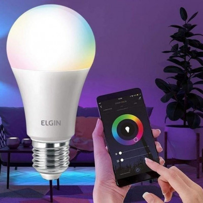 Lâmpada Inteligente de LED 10W RGB ELG