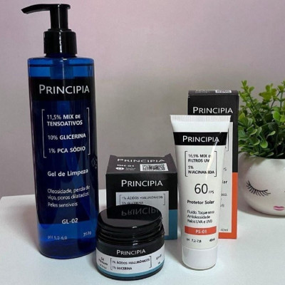 🧴 Principia Kit Gl-02 + Gh-01 + Ps-01 Todo Tipo De Pele Dia/Noite