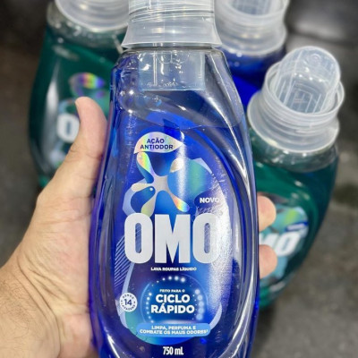 Lava-Roupas Líquido Omo Ciclo Rápido Ação Antiodor 750mL
