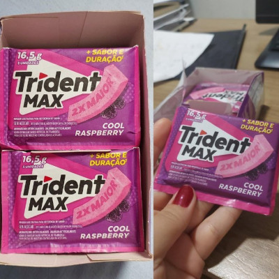 Chiclete Trident Max Cool Raspberry Caixa c/ 14 unids