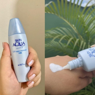 Protetor Solar Facial Skin Aqua Moisture Milk 40g FPS50