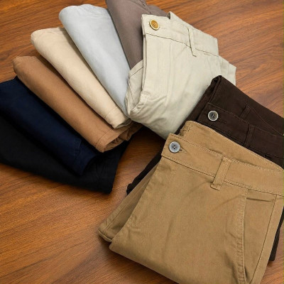 Calça Sarja Alfaiataria Bolso Embutido