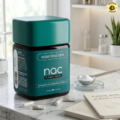NAC 600MG Essencial 60 Capsulas