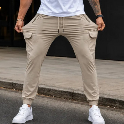 Calça Cargo Slim Com Elastano Esportiva - Opções de Cores