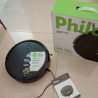 Aspirador robô Philco 3em1 Mop Preto