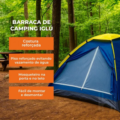Barraca de Camping 4 Pessoas Homefy