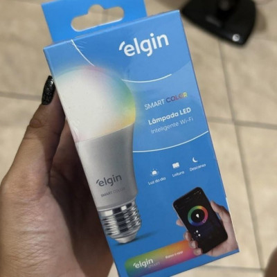 Lâmpada Inteligente Smart Color 10W Elgin RGB WiFi