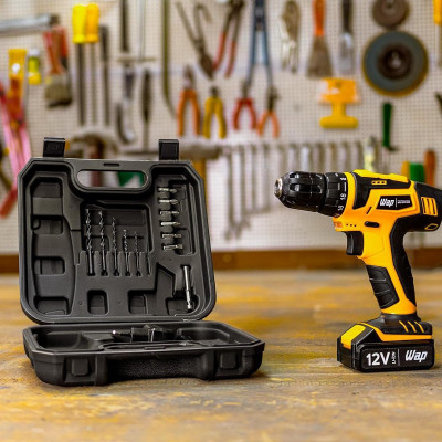 WAP Parafusadeira e Furadeira 12V com Kit