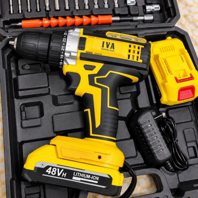 Parafusadeira Furadeira 48v Profissional Amarelo