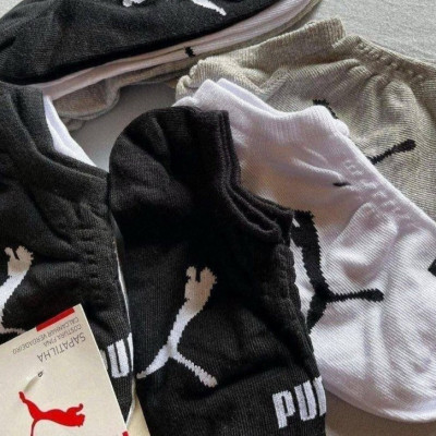 Kit com 9 Pares Meias Puma Sapatilha Algodão