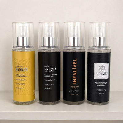 Kit Body Splash Masculino Infalível + Enigma + Banker + Adventus 200ml Primacial