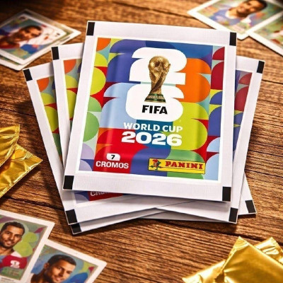 ⚽ Kit com 100 Envelopes (700 Figurinhas) Panini da Copa do Mundo 2026
